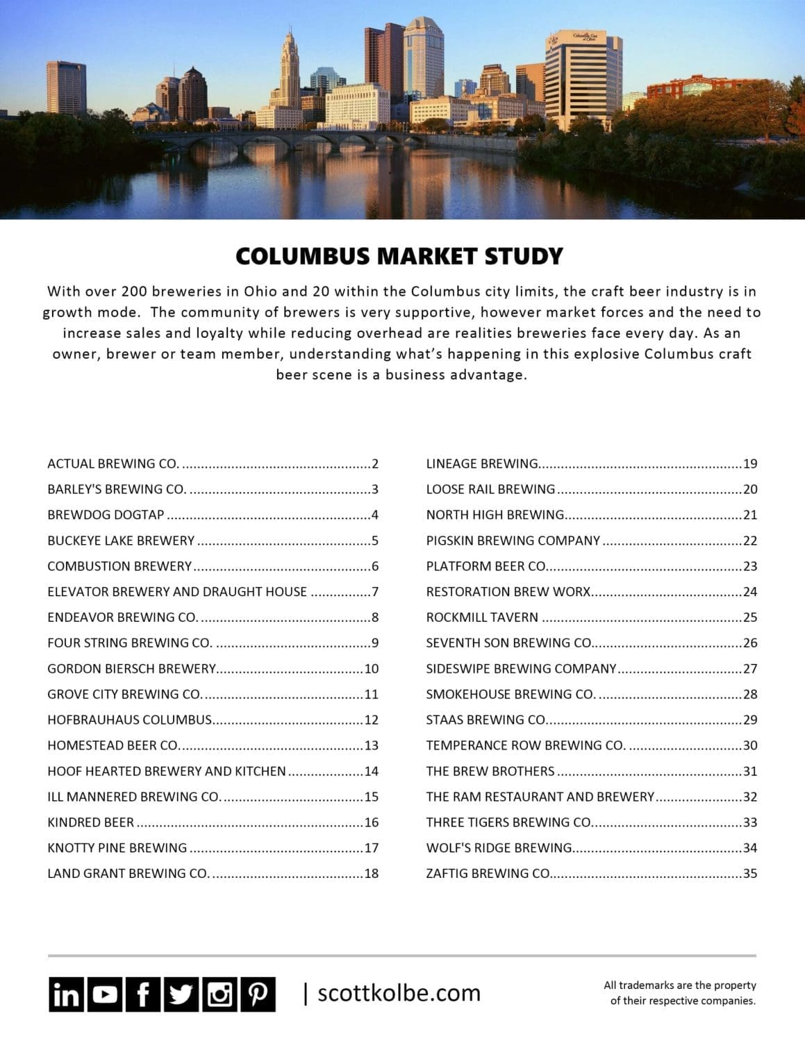 Columbus Market Study Sample