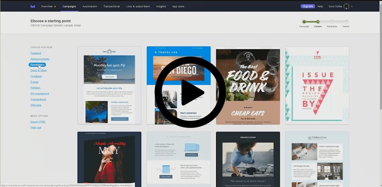 Campaign Monitor templates for email marketing templates post