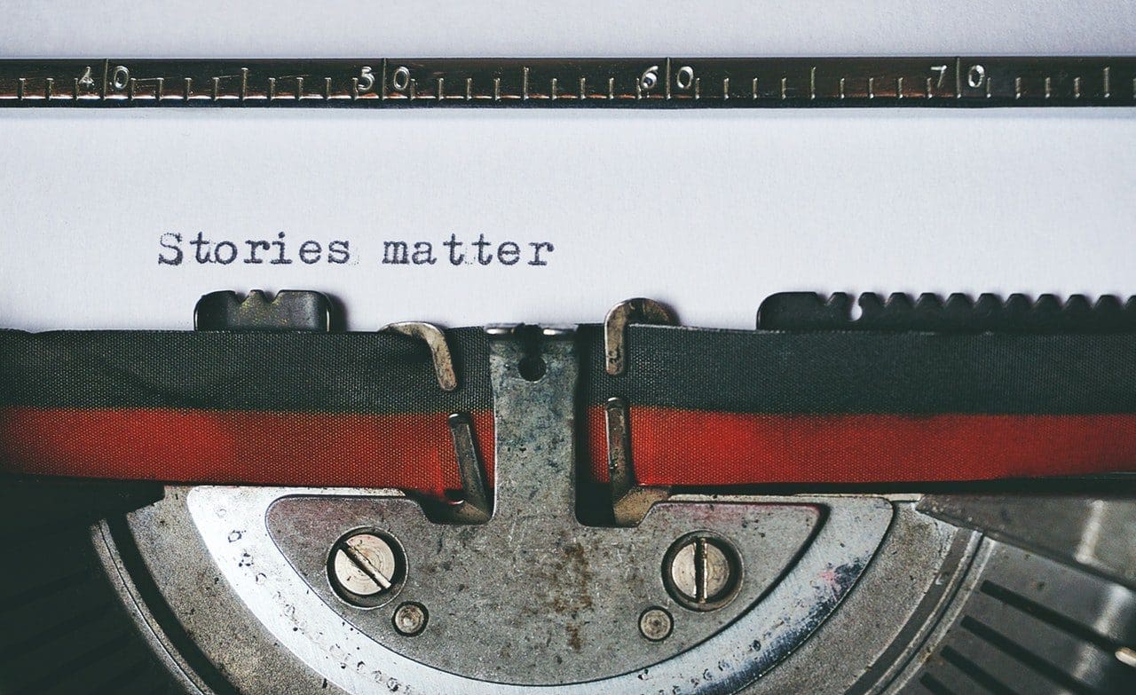 Antique typewriter photo for press release post