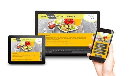 Mobile responsive website photo
