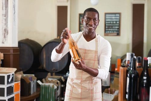 Man offering wine for inauguration day post