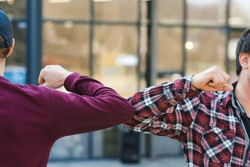 Elbow greeting photo for Memorial Day post