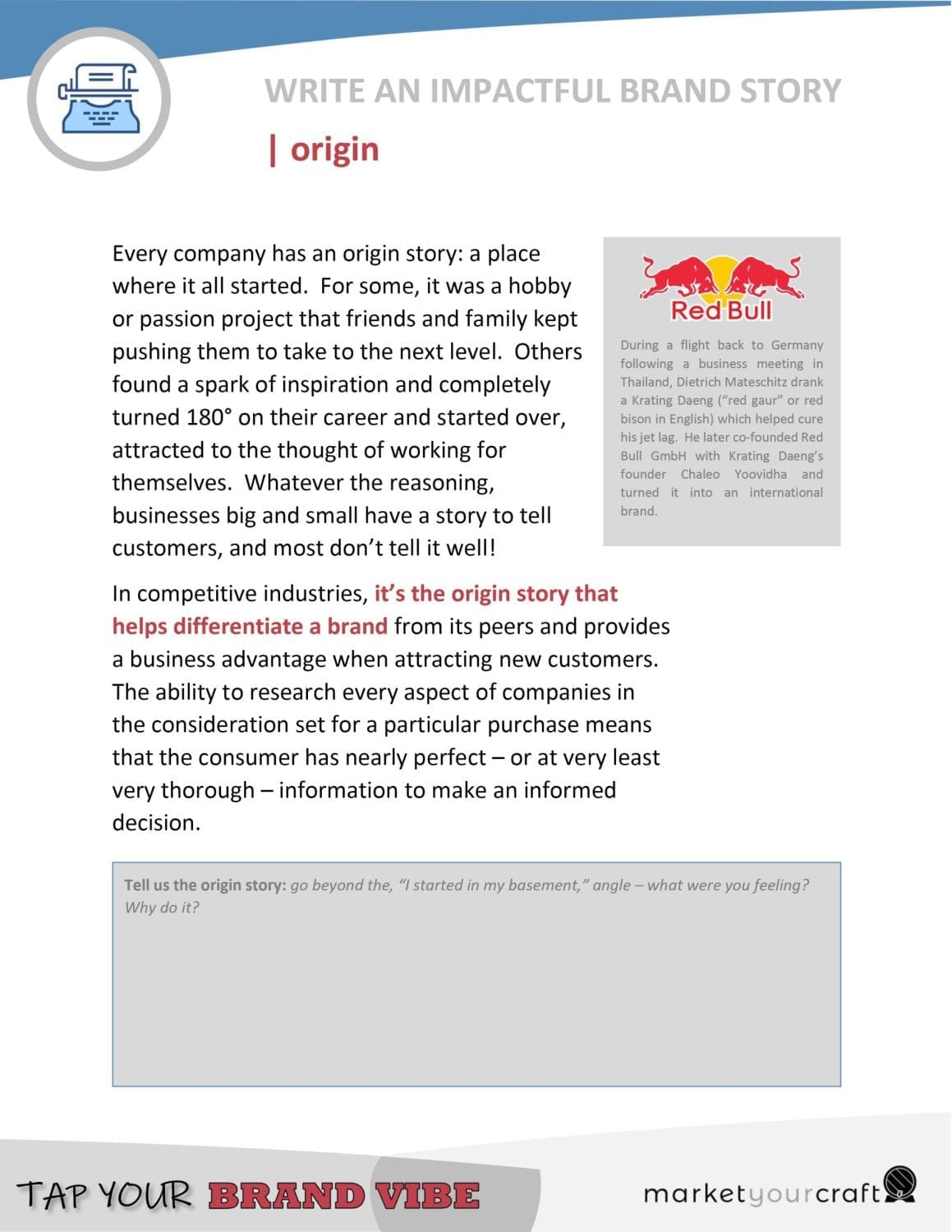 Brand Vibe - Brand Story Sample