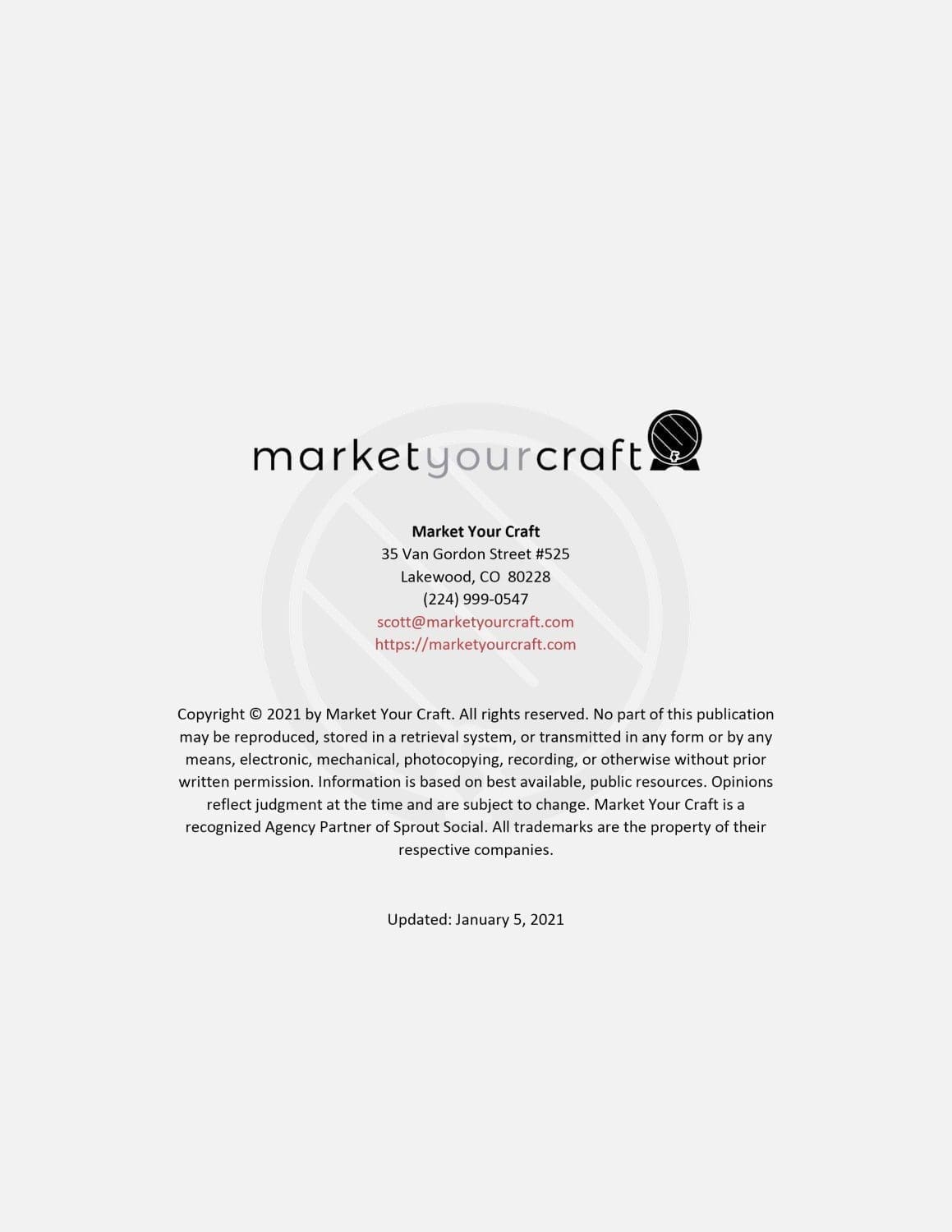 Online Selling Sample