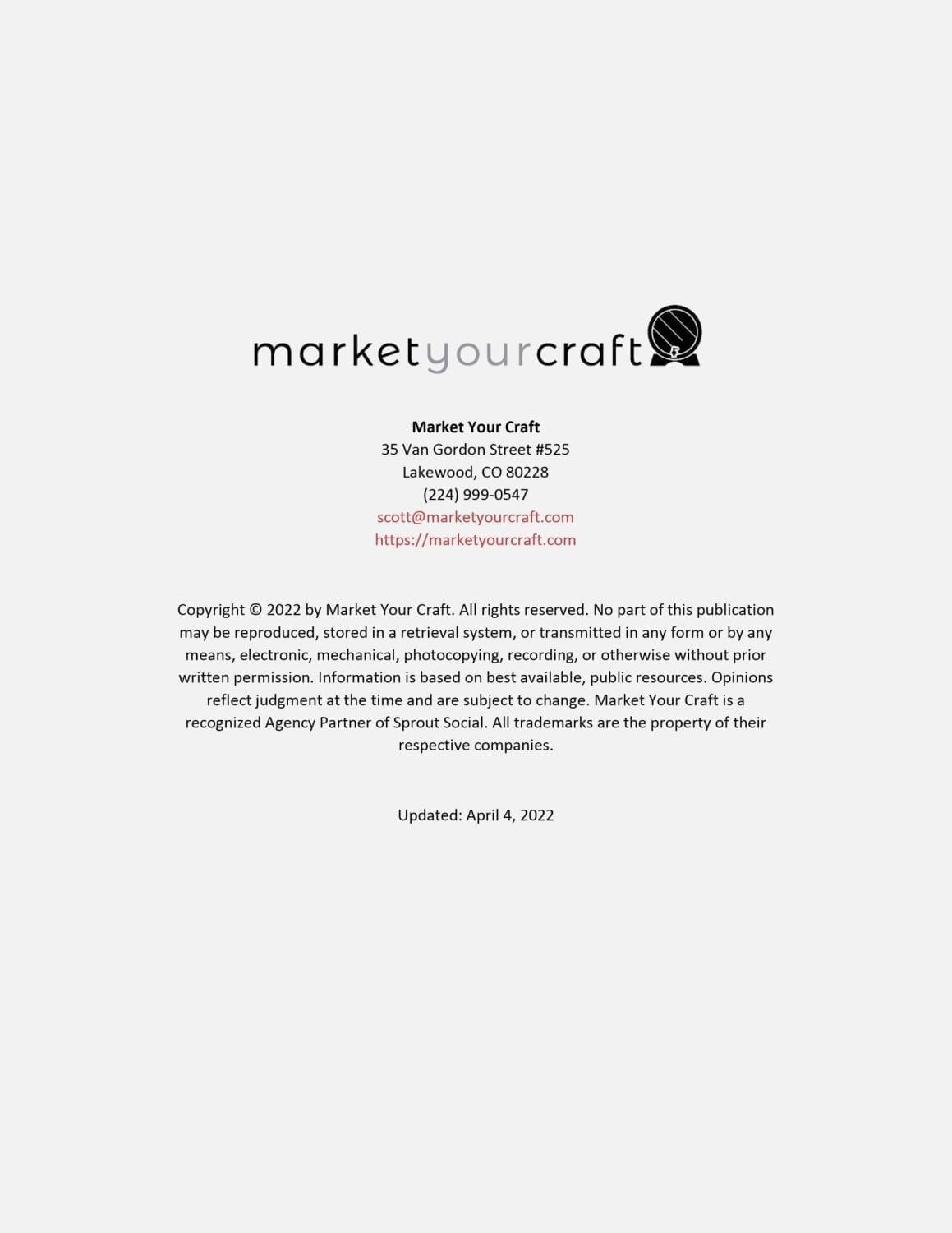 Humanizing Your Brand Sample