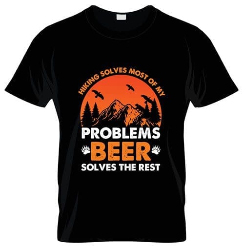 Branded beer t-shirt for merchandise post