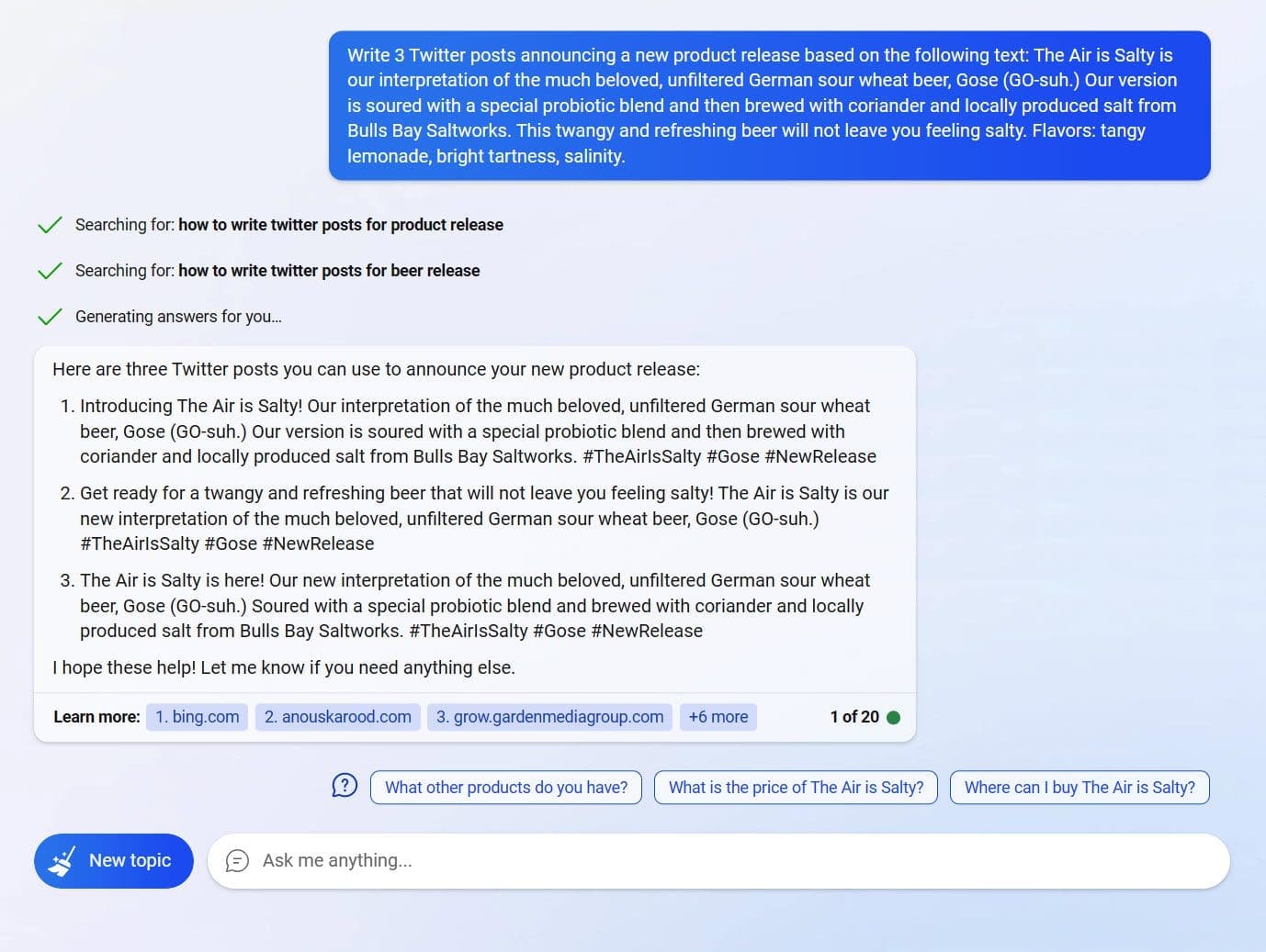 Bing Commonhouse Aleworks 3 Social Posts image