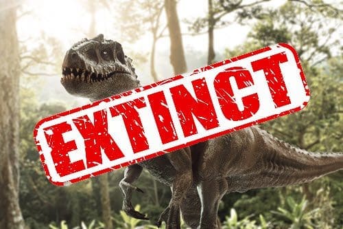 Dinosaur extinct image for events post