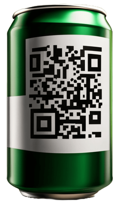 Can with QR Code for QR Codes post