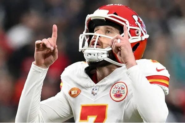 Butker on field photo for crisis communications post